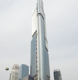 無錫國鑫玻璃案例-南京紫峰大廈